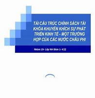 Chính Sách Khuyến Khích Phát Triển Kinh Tế